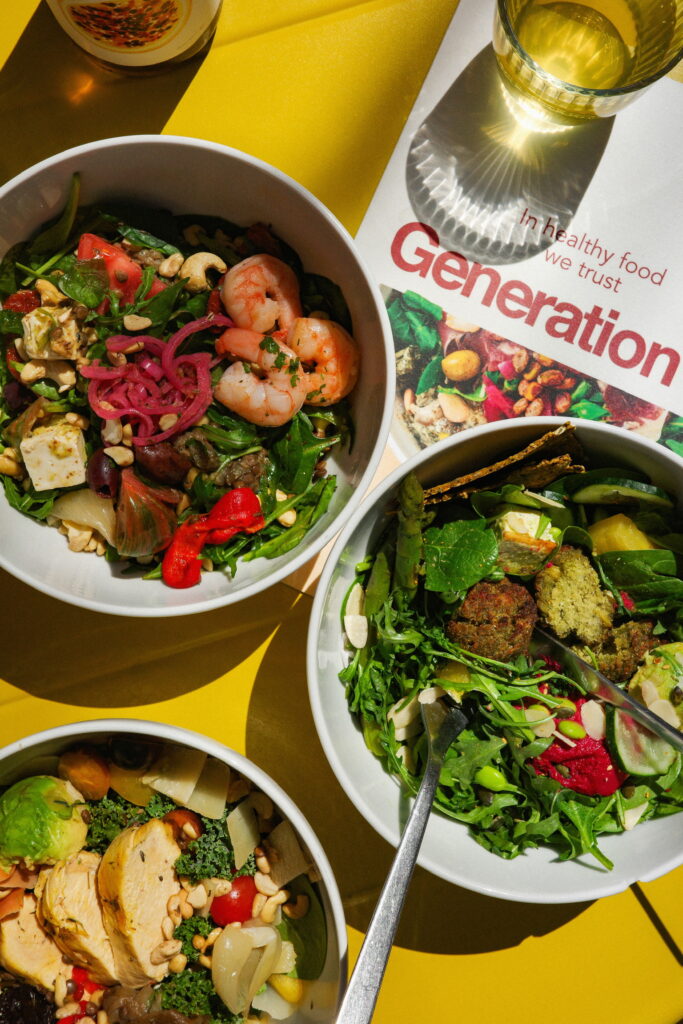 bar con bowls de comida sana en barcelona