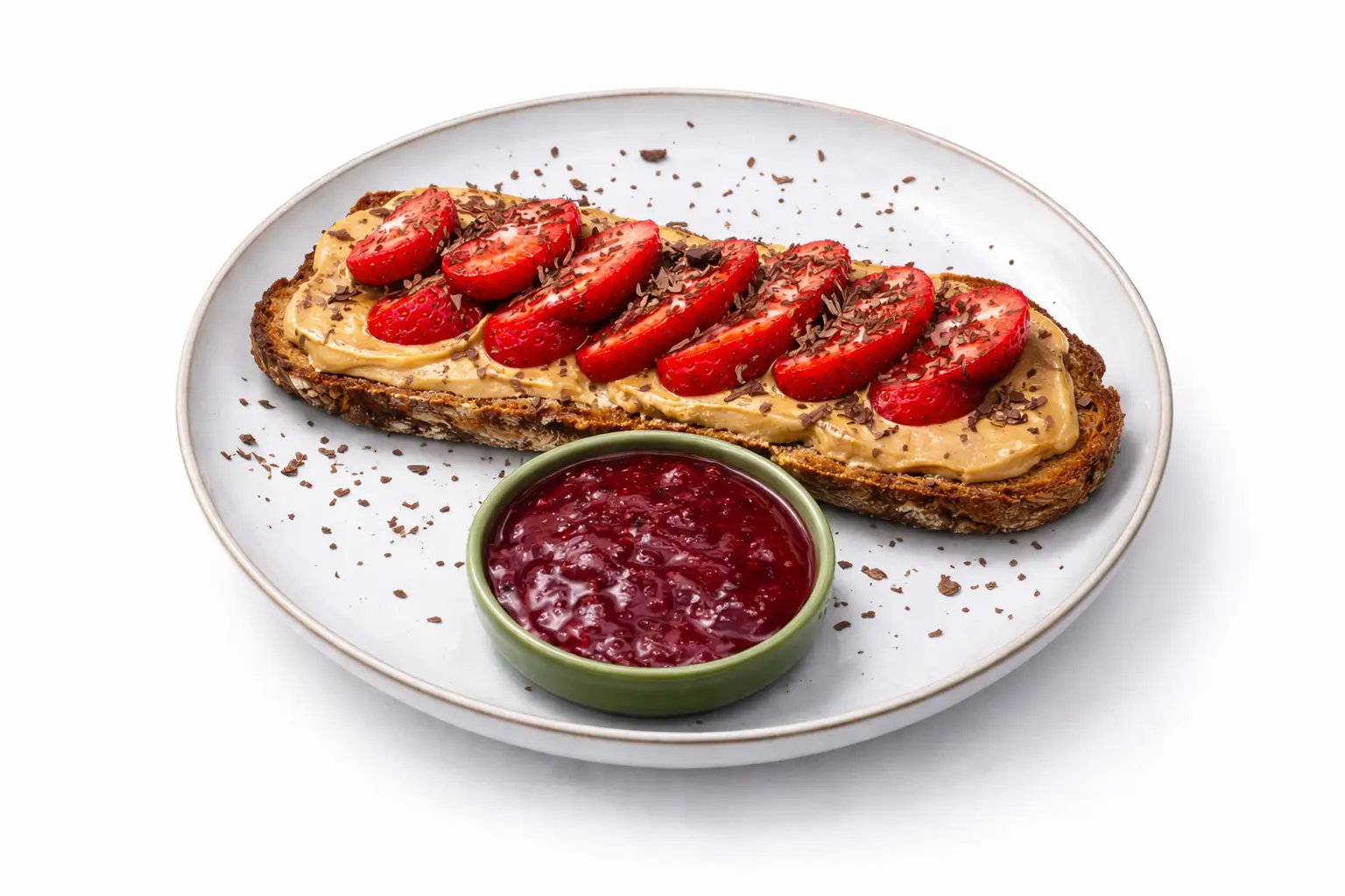 Comer sin gluten sin renunciar al sabor: nuestra filosofía en Generation B 4 Tostada Dulce sin gluten con plátano, nibs de chocolate y crema de cacahuete